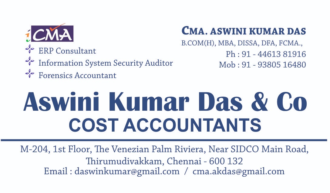 ASWINI KUMAR DAS & CO, Cost & Management Accountants